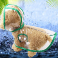 Hunde Regenmantel Frühlings- und Sommerkleidung Teddy kleiner Hund Haustier Pudel Welpe Regenmantel transparenter Regenmantel Haustier Kleidung
